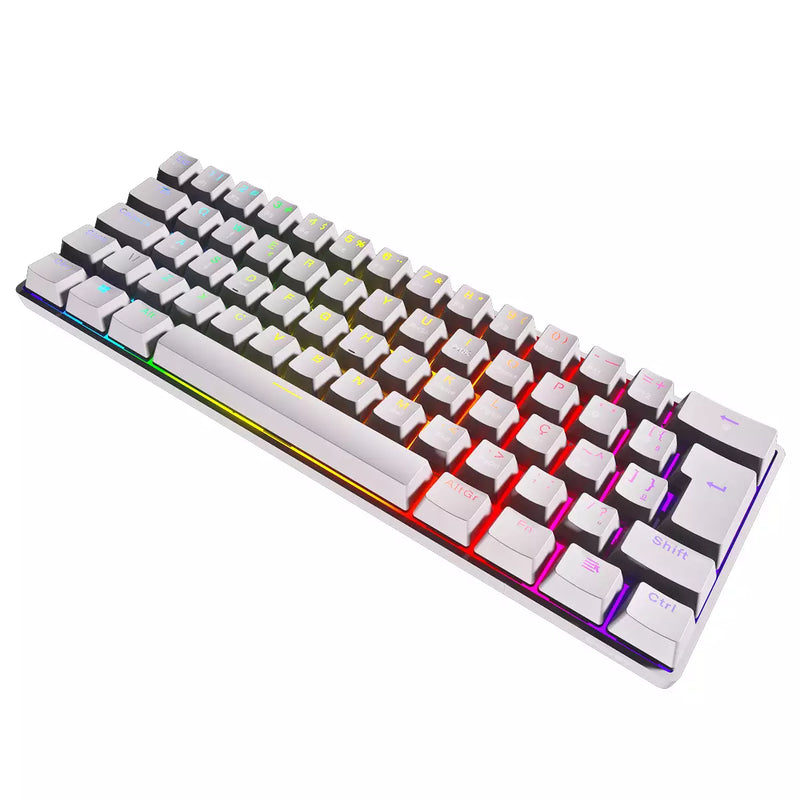 TECLADO GAMER MECANICO 60% ZOT - LED RGB - PCYES