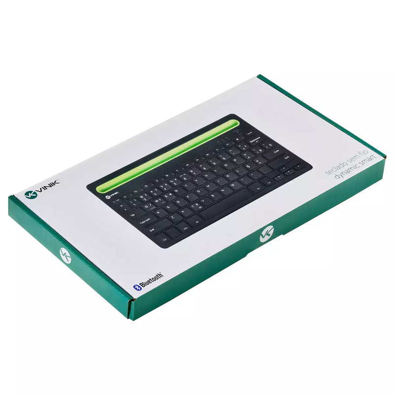 TECLADO SEM FIO BLUETOOTH 3.0 DYNAMIC SMART COM SUPORTE PARA TABLET OU CELULAR - DT200