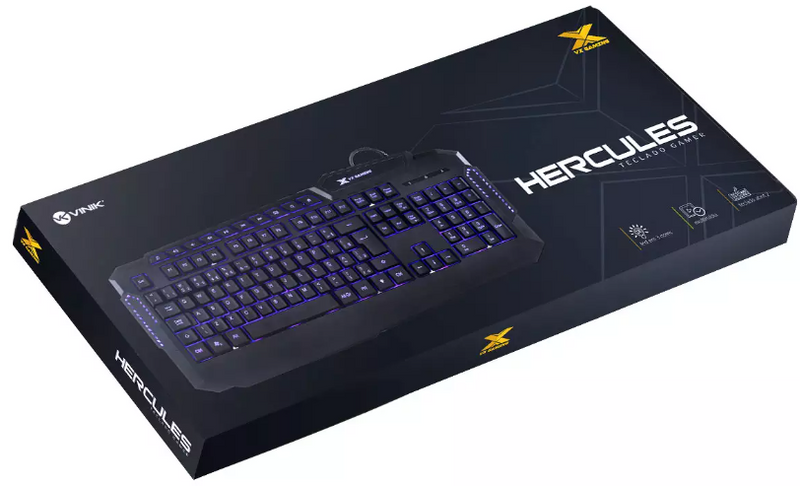 TECLADO GAMER HERCULES 1.8M - GT200