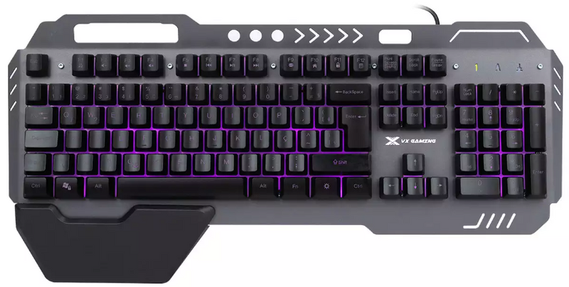 TECLADO GAMER ARMOR ABNT2 MULTIMIDIA LED 7 CORES 1.8 METROS USB - GT500