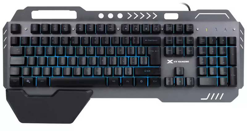 TECLADO GAMER ARMOR ABNT2 MULTIMIDIA LED 7 CORES 1.8 METROS USB - GT500